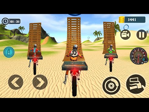Extreme Motocross beach Bike Driving 3D #2 - Motorbike Racing Best Bike game Android Gameplay