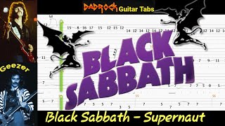 Supernaut - Black Sabbath - Guitar + Bass TABS Lesson