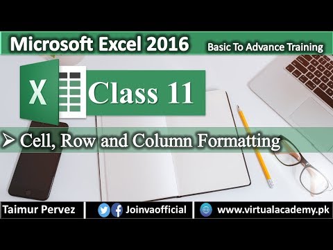 Cell Rows and Columns Formatting in Microsoft Excel 11