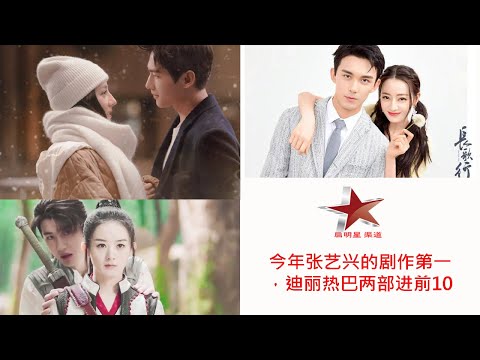 今年张艺兴的剧作第一，迪丽热巴两部进前10 (Zhang Yixing's dramas are No 1 and Dilraba 's 2 films are in top 10 in 2021)