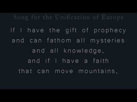 [Zbigniew Preisner] translation: Song for the Unification of Europe (Patrice's version)