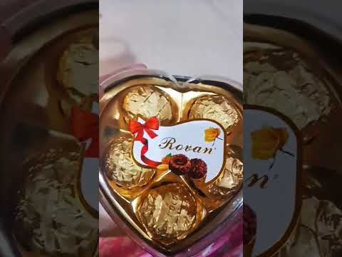 unboxing golden chocolate🍫 box new year 2023 cute gift.