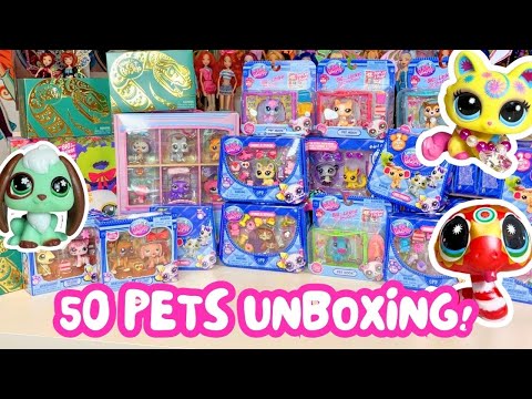 HUGE NEW LPS UNBOXING - SERIES 4 Basic fun G7 Littlest Pet Shop Review :D