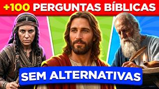 100 Perguntas Bíblicas de Gêneses a Apocalipse | Sem Alternativas | Quiz Bíblico