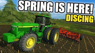 FARMING SIMULATOR 2017 | JOHN DEERE 4760 GETTING DIRTY DISCING &amp; PLANTING WHEAT | IOWA EP #2