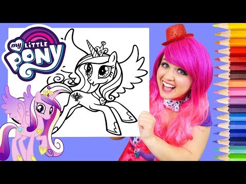 Coloring My Little Pony Princess Cadance Coloring Page Prismacolor Colored Pencil | KiMMi THE CLOWN