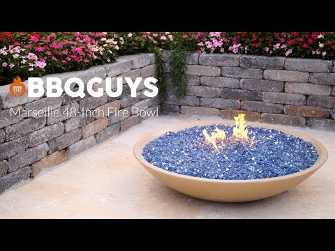 BBQGuys Marseille 48 Inch Fire Bowl-Cafe Blanco