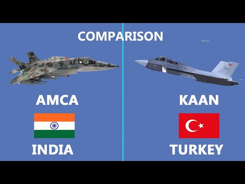 Vergleich des indischen AMCA-Kampfjets mit dem in der Türkei gebauten KAAN-Kampfjet