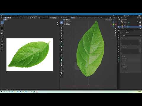 Tree Without Third Party Addons in Blender 3 | Custom Leaf add in Sapling Tree | Blender Tutorial