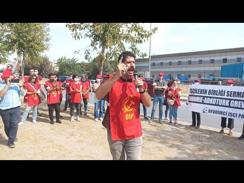 Indomie Adkoturk grev çadırı (18 Eylül 2021) - Levent Dölek & Sevcan Dervişoğlu