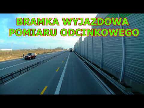 ODCINKOWY POMIAR PRĘDKOŚCI NA BUDOWANEJ AUTOSTRADZIE  A1 TUSZYN - PIOTRKÓW TRYBUNALSKI