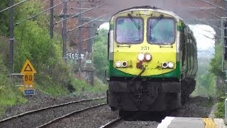 preview picture of video 'IE 201 Class Locomotive 231 + Enterprise 9001 - Portmarnock, Dublin'