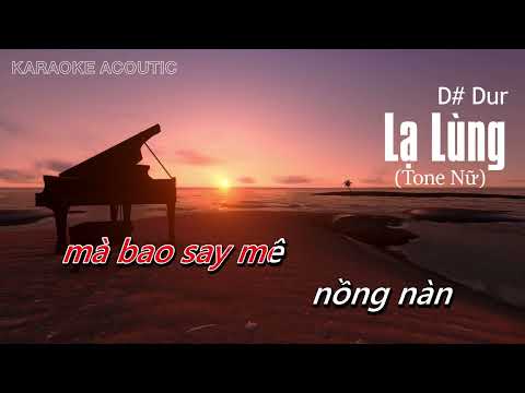 Karaoke Tone Nữ Lạ Lùng  - Vũ |  Beat Piano Hạ Tone | BEAT DỄ HÁT