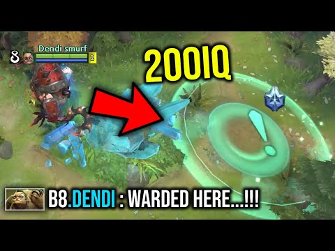 OMG 200IQ!! How dendi do ward check with Pudge?