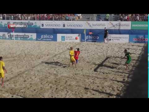 Golazo de Antonio ante Rumania de volea