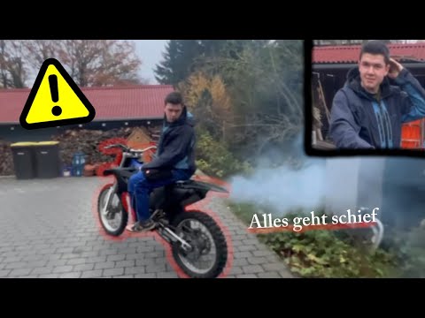 Die erste Probefahrt geht schief!! Günstigste Yamaha yz 125!!!