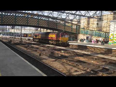 66060 passing with 099Y from Carlisle North Yard to Crewe Basford Hall