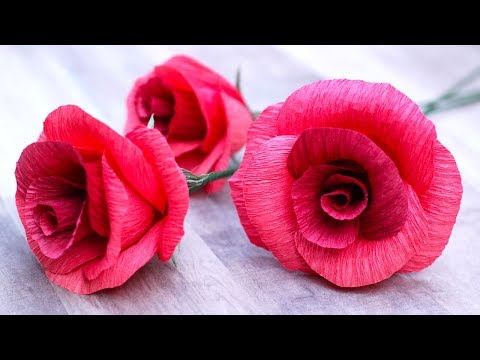 How To Make A Crepe Paper Rose