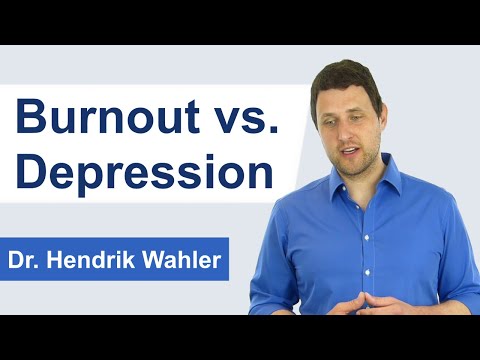 Der Unterschied zwischen Burnout und Depression
