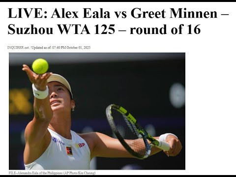 LIVE: Alex Eala vs Viktorija Golubic – Suzhou Open WTA 125 quarterfinals