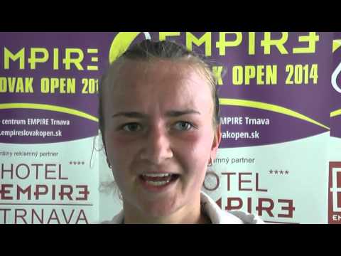 EMPIRE Slovak Open 2014: Barbora Krejčíková - Anastasiya Vasylyeva 6:2, 6:3