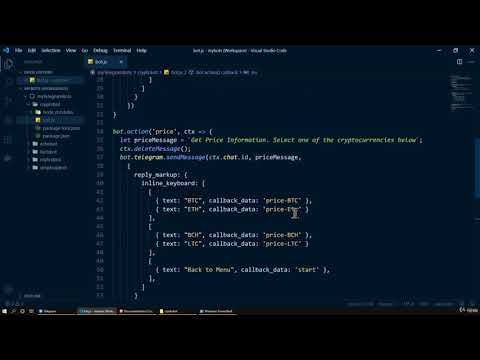 10  Price Buttons Callback Query Handlers