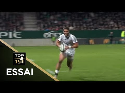 TOP 14 - Essai Lucas TAUZIN (ST) - Pau - Toulouse - J10 - Saison 2018/2019