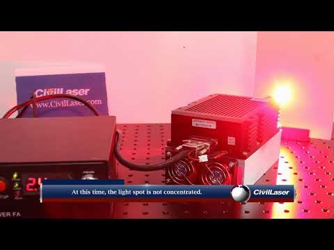 635nm 15W Fiber Laser with Collimator