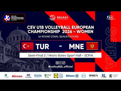 (🔴LIVE) TURKEY - MONTENEGRO| CEV U18 EuroVolley Qualifiers WOMEN | 2026