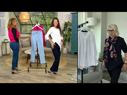 Isaac Mizrahi Live! True Denim Slim Ankle Jeans Slit on QVC