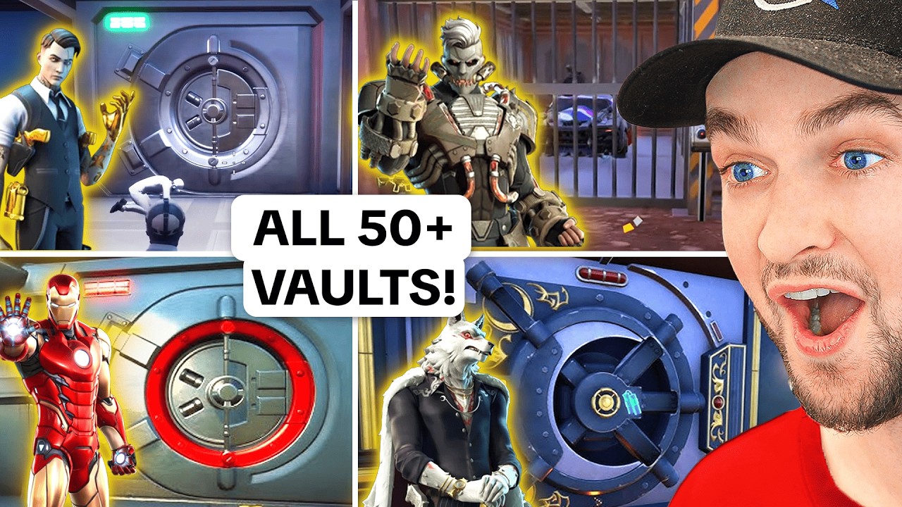 *ALL* 50 Fortnite Boss Vaults and Keycards!