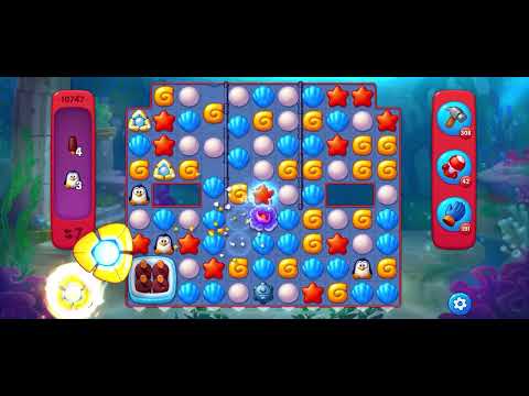 Fishdom Hard level 10747 no boosters フィッシュダム ハード