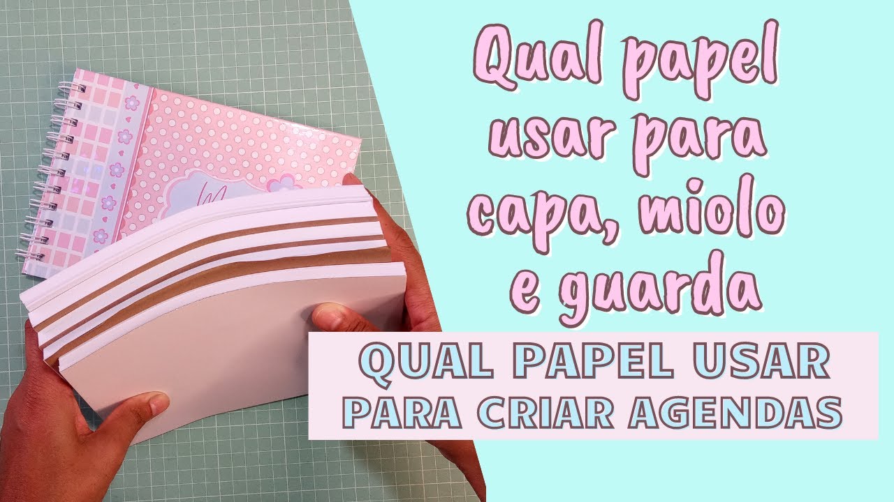 Qual papel usar para capa, miolo e guarda de agendas