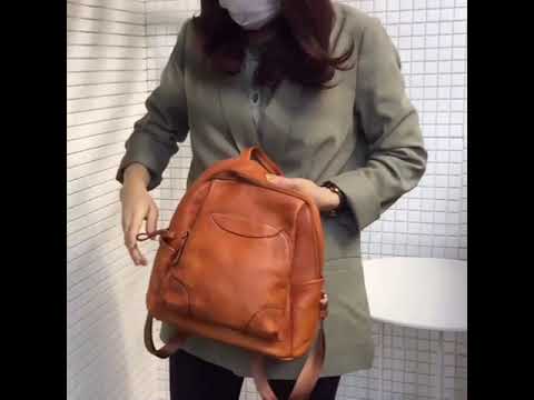 實物展示 。李記 | 原創手工真皮 | 背包379號，純牛皮，質量相當好。