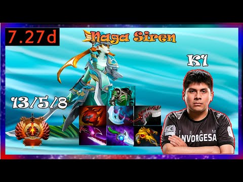k1 hector naga siren hc vs chris luck ember | Full Gameplay 7.27d | Dota 2 Pro Replays