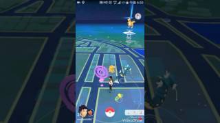 ポケモンgo野生のギャラドスと遭遇！！果たして赤いギャラドスか！？