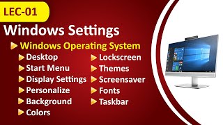 Windows Operating System | General Computer Settings Lecture No.01 | Urdu/Hindi |