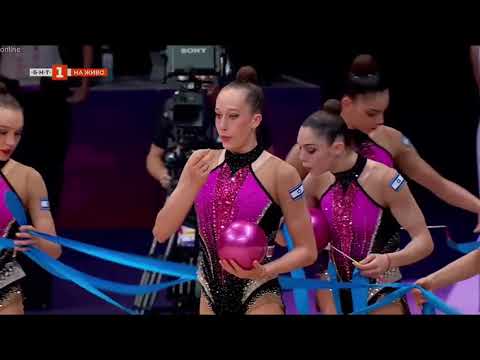 מדליית זהב לנבחרת ההתעמלות האמנותית של ישראל באליפות העולם בולנסיה בתרגיל הכדורים והסרטים