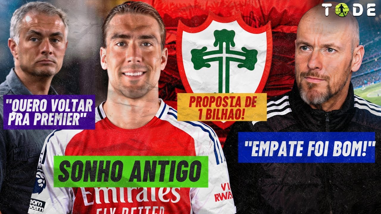 PORTUGUESA NOVA BILIONÁRIA do FUTEBOL l TEN HAG tá de SACANAGEM l VLAHOVIC no ARSENAL l MOURINHO e+