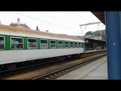 Odjezd vlaku Os 6818 ze stanice Ústí nad Labem hl.n.