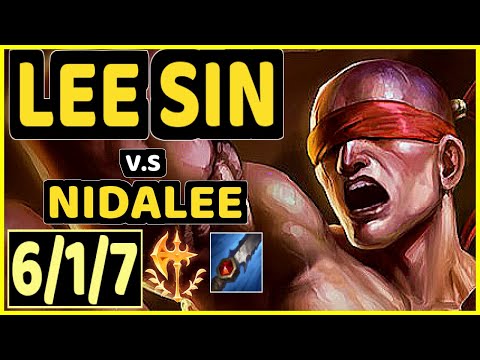 GILIUS (LEE SIN) vs NIDALEE - 6/1/7 KDA JUNGLE GAMEPLAY - EUW Ranked GRANDMASTER