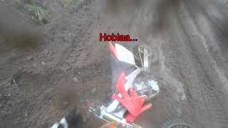 preview picture of video 'Karhi, sarjacross 2014.05.13, kuntoluokka, ensimmäisen vedon 2 kaatumista'