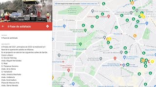 Un mapa dinámico muestra las obras y actuaciones que se han realizado en Sanse desde 2019