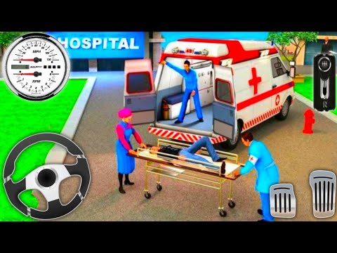 Ambulance Rescue Van Driver Simulator 2022 - Minibus Doctor Emergency Driving - Android Gameplay #3