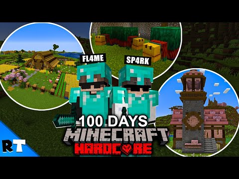 We Survived 100 Days in 1.20 Minecraft Hardcore! (Hindi)