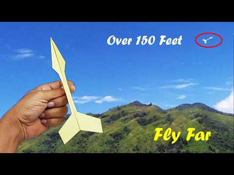 How to Make a Paper Airplane That Flies More Than 150 Feet! (Easy Step by Step)