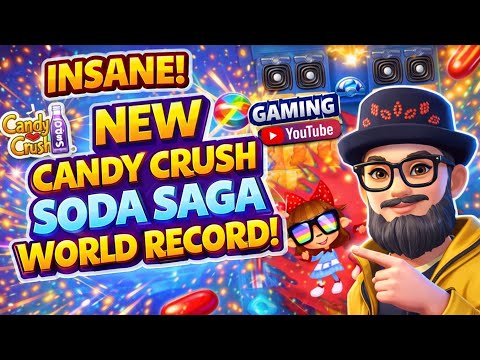 NEW CANDY CRUSH SODA SAGA WORLD RECORD! 5,000,000 Points on Level 1170! 