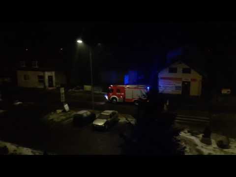 [Alarmowo] OSP Milówka GBA Mercedes-Benz Atego i GCBA Steyr | Pożar stolarni w Węgierskiej Górce