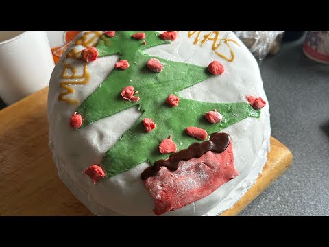 asmr making a Christmas cake 1st time with Rachel Allen recipe