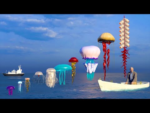 Jellyfish Size Comparison | 3D